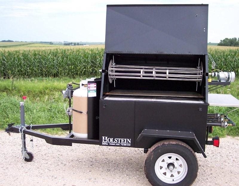 Gas best sale grill trailer