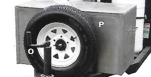 Spare Tire & Cooler/Storage Box